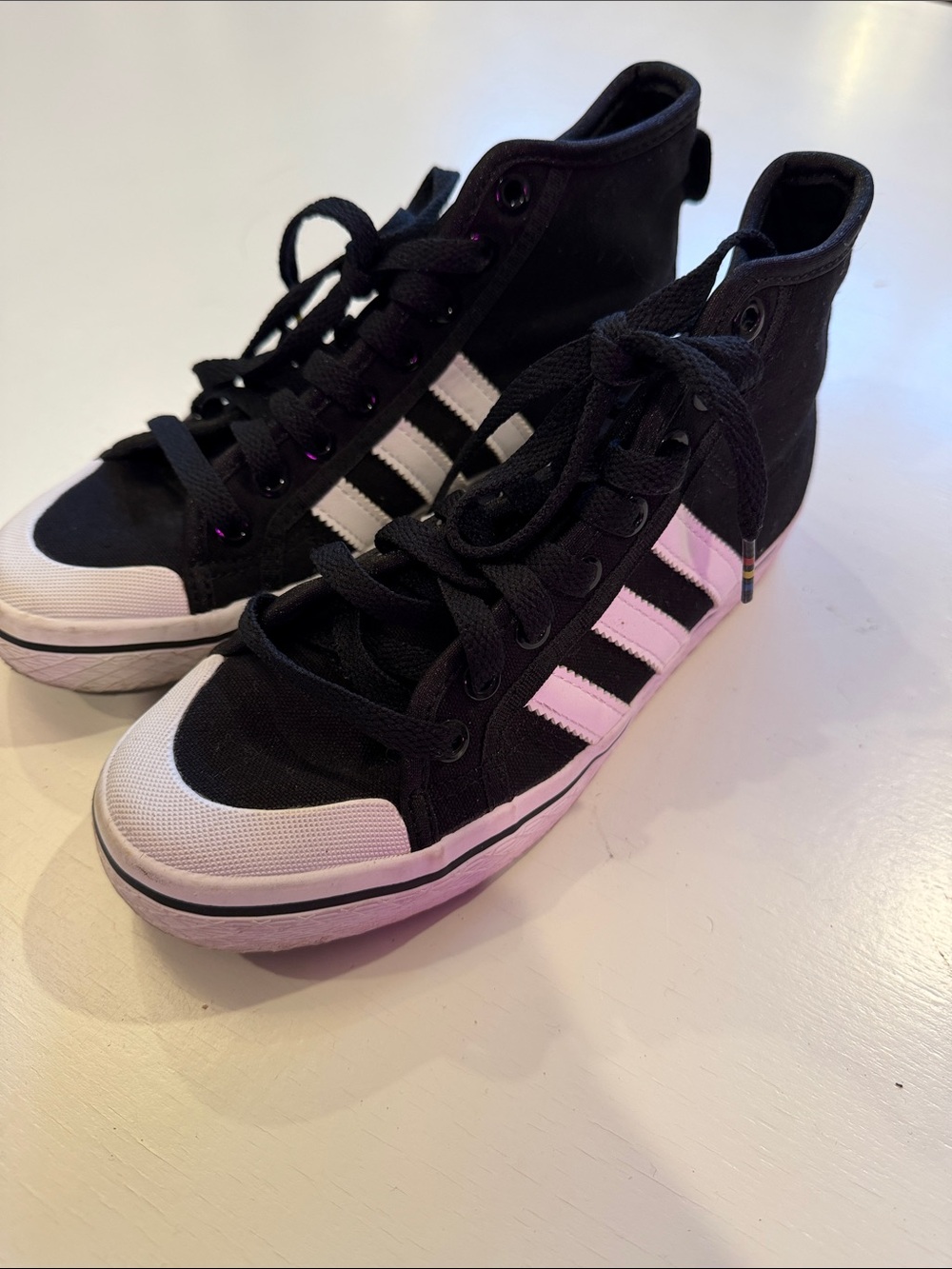 adidas High-Top Canvas Sneakers